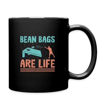 Cornhole Spieler Cornhole Sport Lustig Cornhole Be - Tasse einfarbig - Schwarz - Rechts