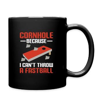Cornhole Spieler Cornhole Sport Lustig Cornhole Be - Tasse einfarbig - Schwarz - Rechts
