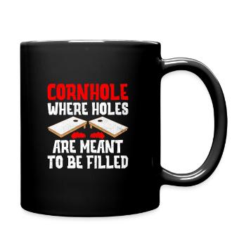 Cornhole Spieler Cornhole Sport Lustig Cornhole Be - Tasse einfarbig - Schwarz - Rechts
