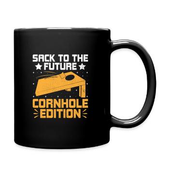 Cornhole Spieler Cornhole Sport Lustig Cornhole Be - Tasse einfarbig - Schwarz - Rechts