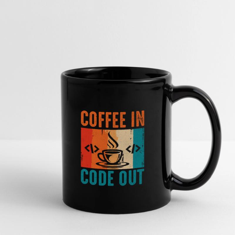 Coffee Coding Programmer Coder Developer Nerd Coff Full Colour Mug