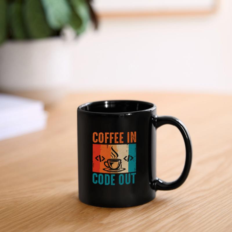 Coffee Coding Programmer Coder Developer Nerd Coff Full Colour Mug