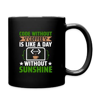 Café Codage Programmeur Codeur Développeur Nerd Coff - Mug uni - noir - Droite
