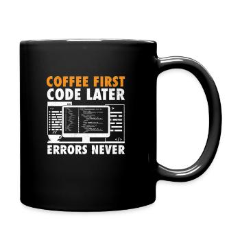 Café Codage Programmeur Codeur Développeur Nerd Coff - Mug uni - noir - Droite
