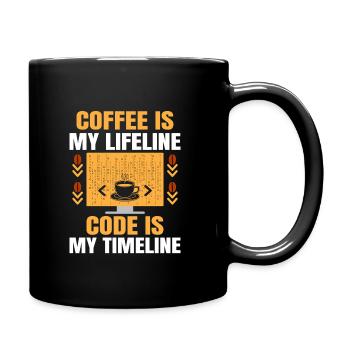 Café Codage Programmeur Codeur Développeur Nerd Coff - Mug uni - noir - Droite