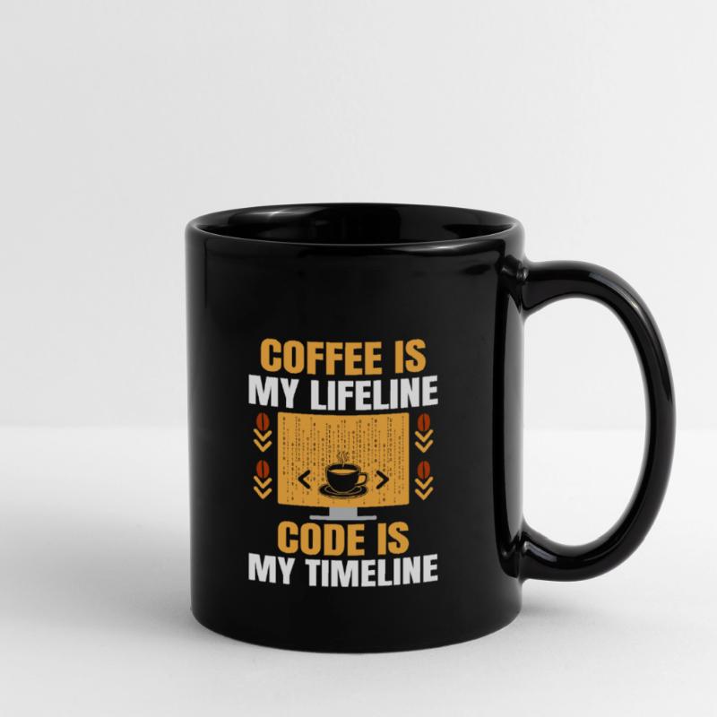 Coffee Coding Programmer Coder Developer Nerd Coff Full Colour Mug