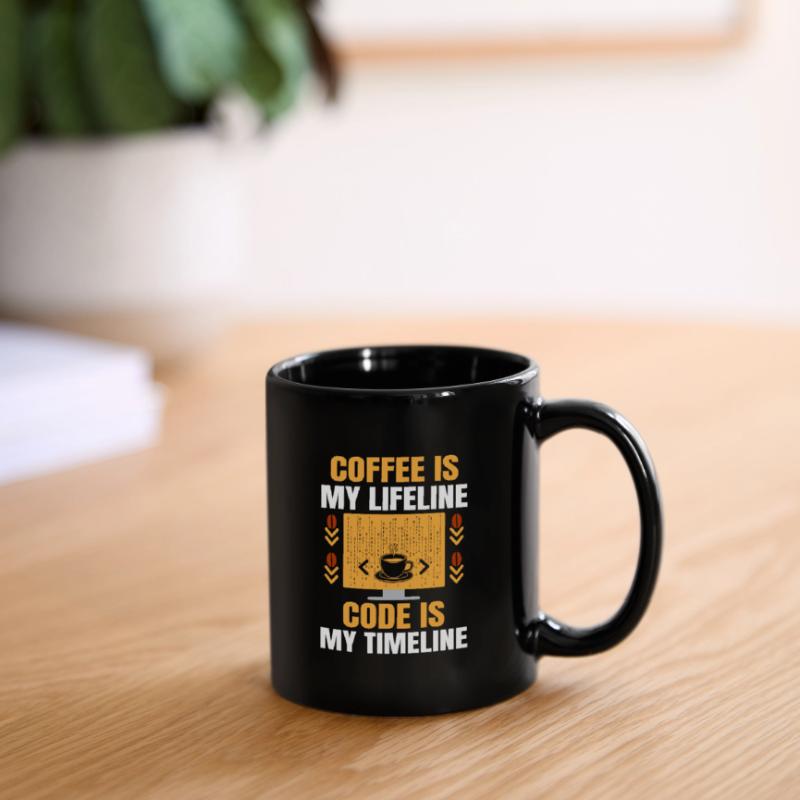 Coffee Coding Programmer Coder Developer Nerd Coff Full Colour Mug