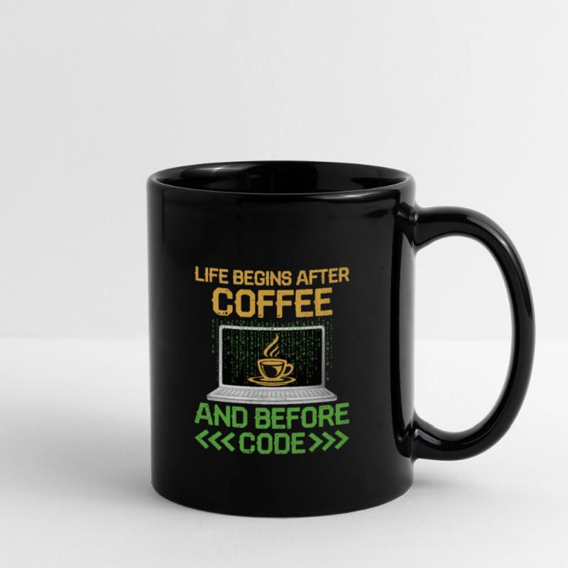 Coffee Coding Programmer Coder Developer Nerd Coff Full Colour Mug