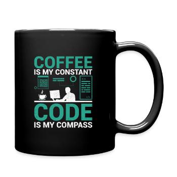 Café Codage Programmeur Codeur Développeur Nerd Coff - Mug uni - noir - Droite