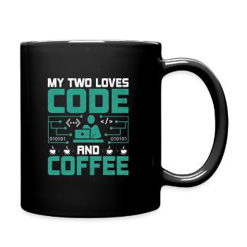 Café Codage Programmeur Codeur Développeur Nerd Coff - Mug uni - noir - Droite