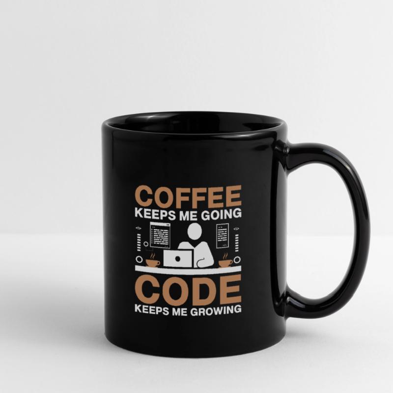Coffee Coding Programmer Coder Developer Nerd Coff Full Colour Mug