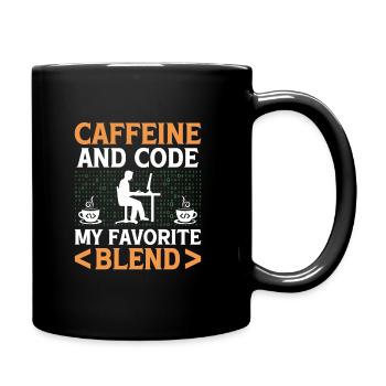 Café Codage Programmeur Codeur Développeur Nerd Coff - Mug uni - noir - Droite
