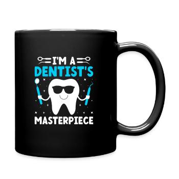 I'm A Dentist's Masterpiece Dentist Dental Dentist - Full Colour Mug - black - Right