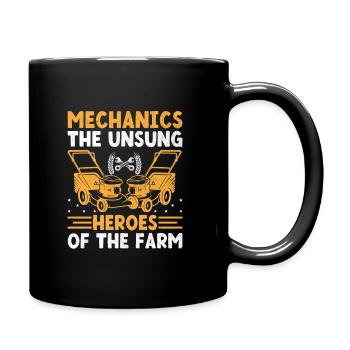 Landwirtschaftsmechaniker Lustige Traktormechaniker Bauernhof - Tasse einfarbig - Schwarz - Rechts