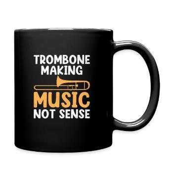 Posaunist Posaunist Marching Band Posaune - Tasse einfarbig - Schwarz - Rechts