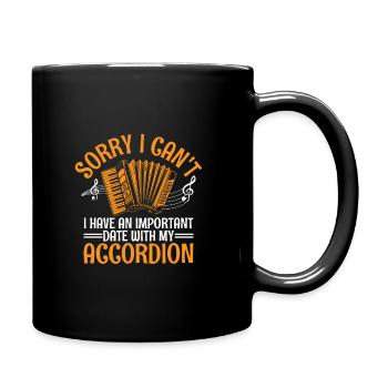 Tut mir leid, dass ich nicht kann, dass ich ein wichtiges Date mit meinem Konto habe - Tasse einfarbig - Schwarz - Rechts