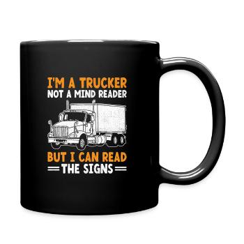 Camionneur Conduisant Papa Camionneur Père Chauffeur De Camion - Mug uni - noir - Droite