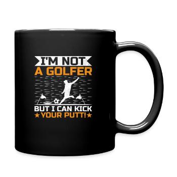 Footgolf Player Foot Golf Playing Footgolfers Foot - Full Colour Mug - black - Right