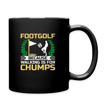 Footgolf Player Foot Golf Footgolfers Foot spielen - Tasse einfarbig - Schwarz - Rechts