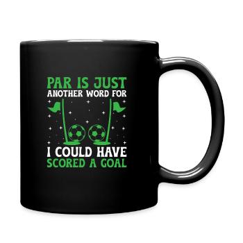 Footgolf Player Foot Golf Playing Footgolfers Foot - Full Colour Mug - black - Right