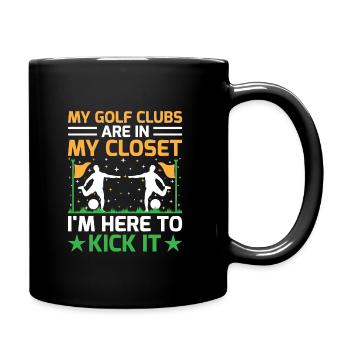 Footgolf Player Foot Golf Footgolfers Foot spielen - Tasse einfarbig - Schwarz - Rechts