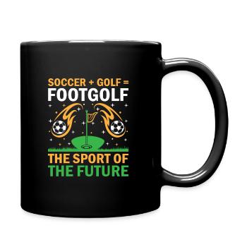 Footgolf Player Foot Golf Footgolfers Foot spielen - Tasse einfarbig - Schwarz - Rechts
