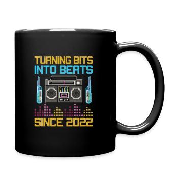 Chiptune Music Lover Groove to the Bleeps and Bloo - Full Colour Mug - black - Right