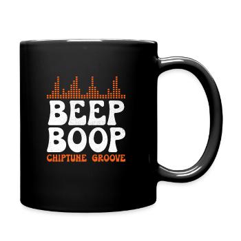 Chiptune Music Lover Groove to the Bleeps and Bloo - Full Colour Mug - black - Right
