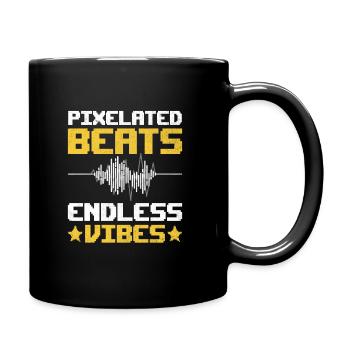 Chiptune Music Lover Groove to the Bleeps and Bloo - Full Colour Mug - black - Right