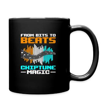 Chiptune Music Lover Groove zu den Bleeps und Bloo - Tasse einfarbig - Schwarz - Rechts