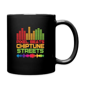 Chiptune Music Lover Groove to the Bleeps and Bloo - Full Colour Mug - black - Right