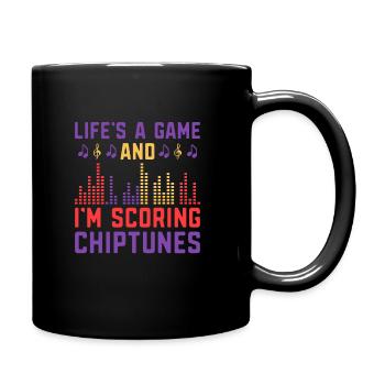 Chiptune Music Lover Groove zu den Bleeps und Bloo - Tasse einfarbig - Schwarz - Rechts