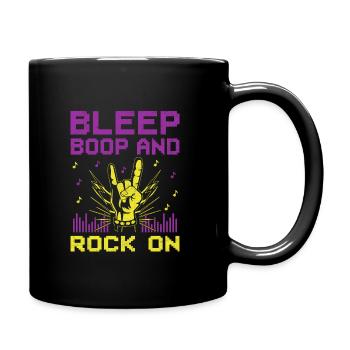 Chiptune Music Lover Groove to the Bleeps and Bloo - Full Colour Mug - black - Right