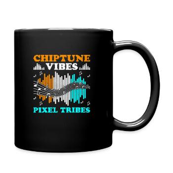 Chiptune Music Lover Groove to the Bleeps and Bloo - Full Colour Mug - black - Right