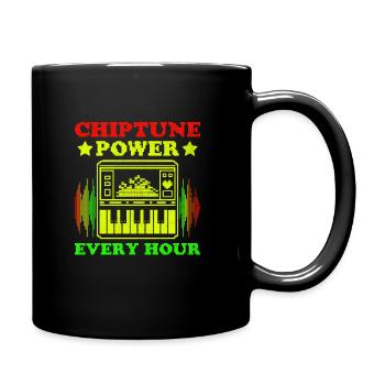 Chiptune Music Lover Groove to the Bleeps and Bloo - Full Colour Mug - black - Right