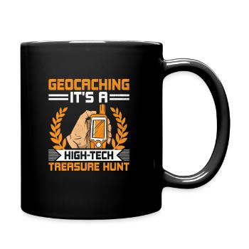 Geocaching Geocache Funny Geocacher Geocacher Sayi - Full Colour Mug - black - Right