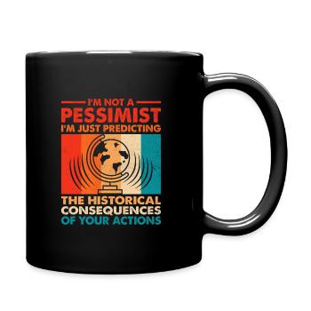 Geschichtslehrer Lustige Geschichtslehrer Sprüche - Tasse einfarbig - Schwarz - Rechts