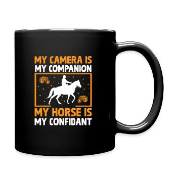 Pferdefotografie Reiten Pferde Hobby Ph - Tasse einfarbig - Schwarz - Rechts