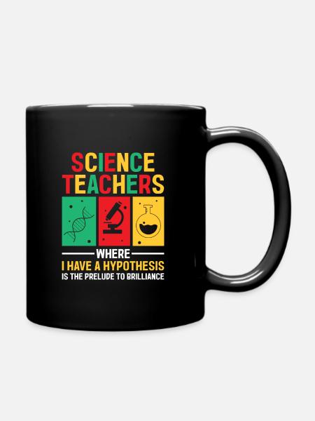 Science Teacher School Teacher Biology Chemistry P - Full Colour Mug - black