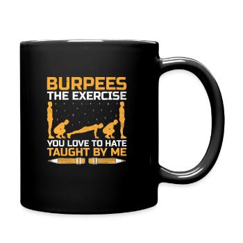 Physical Education Teacher PE Teachers School Spor - Full Colour Mug - black - Right