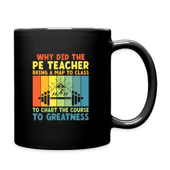 Sportlehrer Sportlehrer Schullehrer - Tasse einfarbig - Schwarz - Rechts