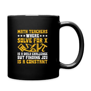 Professeur de mathématiques Professeur d’école Professeur de mathématiques drôle S - Mug uni - noir - Droite