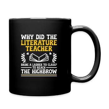 Literature Teacher School Teacher Funny Teachers S - Full Colour Mug - black - Right