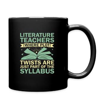 Literature Teacher School Teacher Funny Teachers S - Full Colour Mug - black - Right