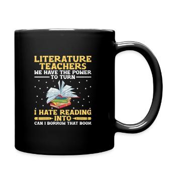 Literature Teacher School Teacher Funny Teachers S - Full Colour Mug - black - Right