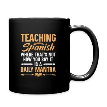 Foreign Language Teacher School Languages Teachers - Full Colour Mug - black - Right
