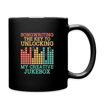 Musician Songwriter Singer Musician Music Music Pr - Full Colour Mug - black - Right
