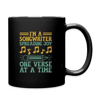 Musician Songwriter Singer Musician Music Music Pr - Full Colour Mug - black - Right