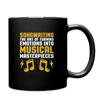 Musician Songwriter Singer Musician Music Music Pr - Full Colour Mug - black - Right