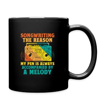 Musician Songwriter Singer Musician Music Music Pr - Full Colour Mug - black - Right